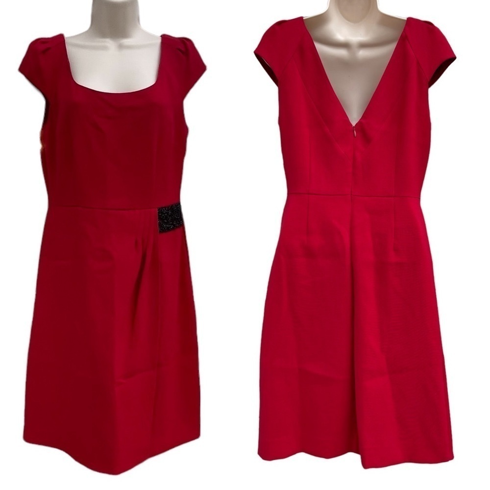 New! Antonio Melani Anita Sheath Dress Red Currant Size 4 Women’s Nwt 6890